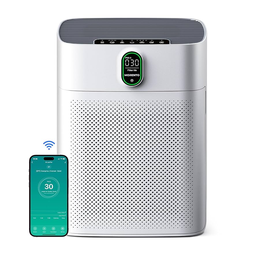 Amazon.co.jp: MORENTO 空気清浄機 70畳 リビング 脱臭 PM2.5